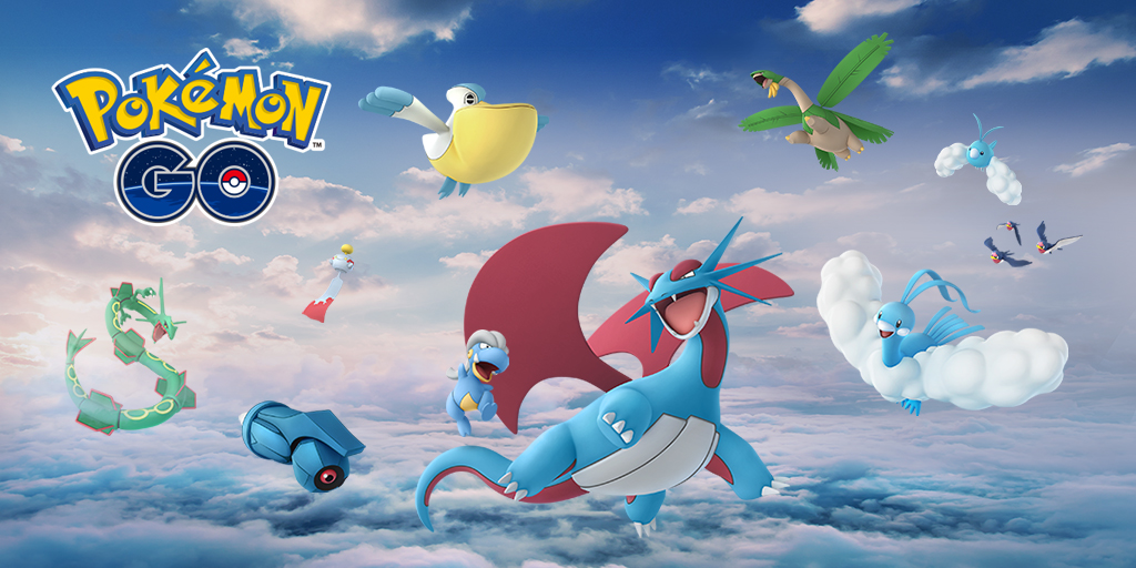 จะมีการปล่อยโปเกม่อน Gen 3 เพิ่ม และจะมีโปเกม่อนในตำนาน เร็คควอซา (Rayquaza) เข้ามาให้ตีในยิม จะมีการปล่อยโปเกม่อน Gen 3 เพิ่ม และจะมีโปเกม่อนในตำนาน เร็คควอซา (Rayquaza) เข้ามาให้ตีในยิม